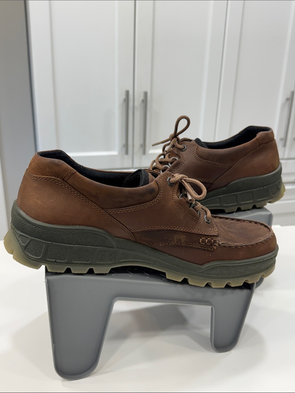 ECCO Track GORE-TEX Brown Leather Walking Shoes – Men’s EU 46 / US 12–12.5 - Picture 5 of 16
